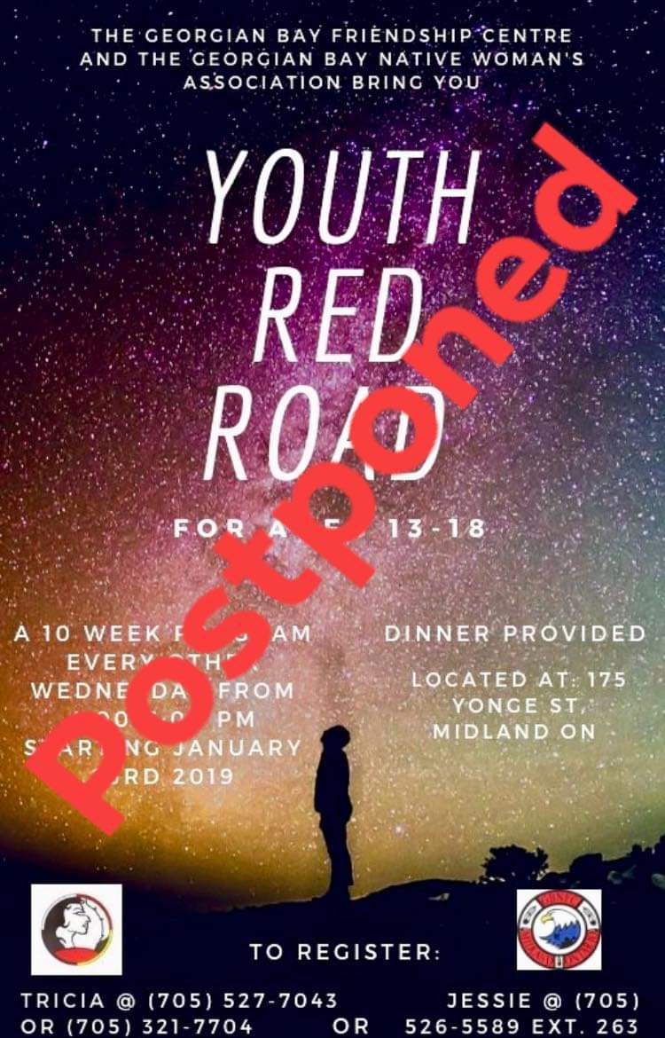 YOUTH RED ROAD POSTPONED